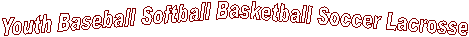 Youth Baseball Softball Basketball Soccer
